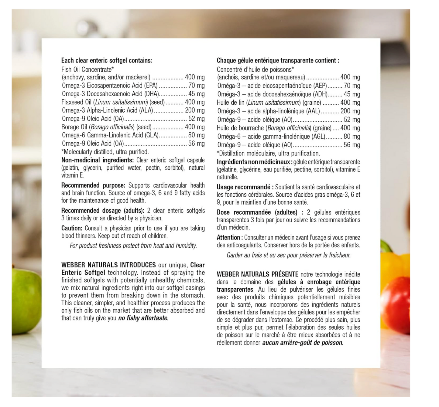 Webber Naturals: Omega 3-6-9 1200 mg (180 pcs)