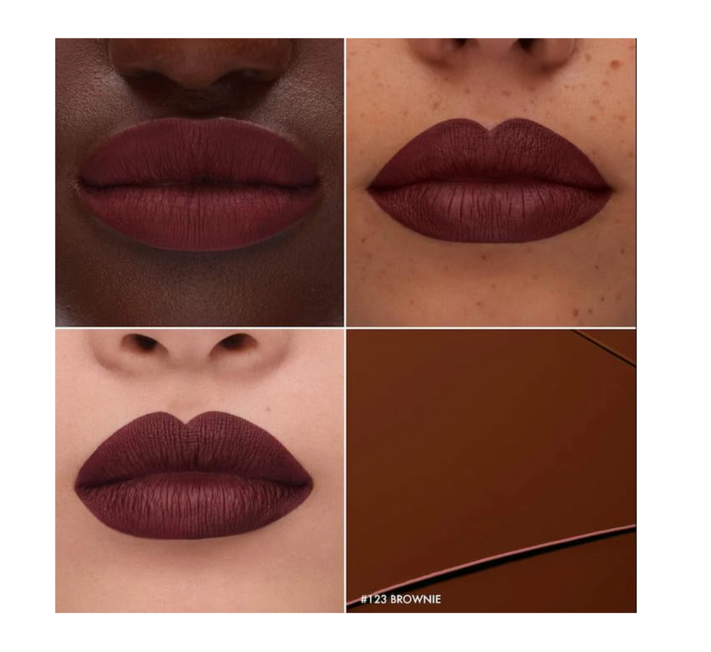 SEPHORA: Cream Lip Stain 10HR Liquid Lipstick (123 Brownie)