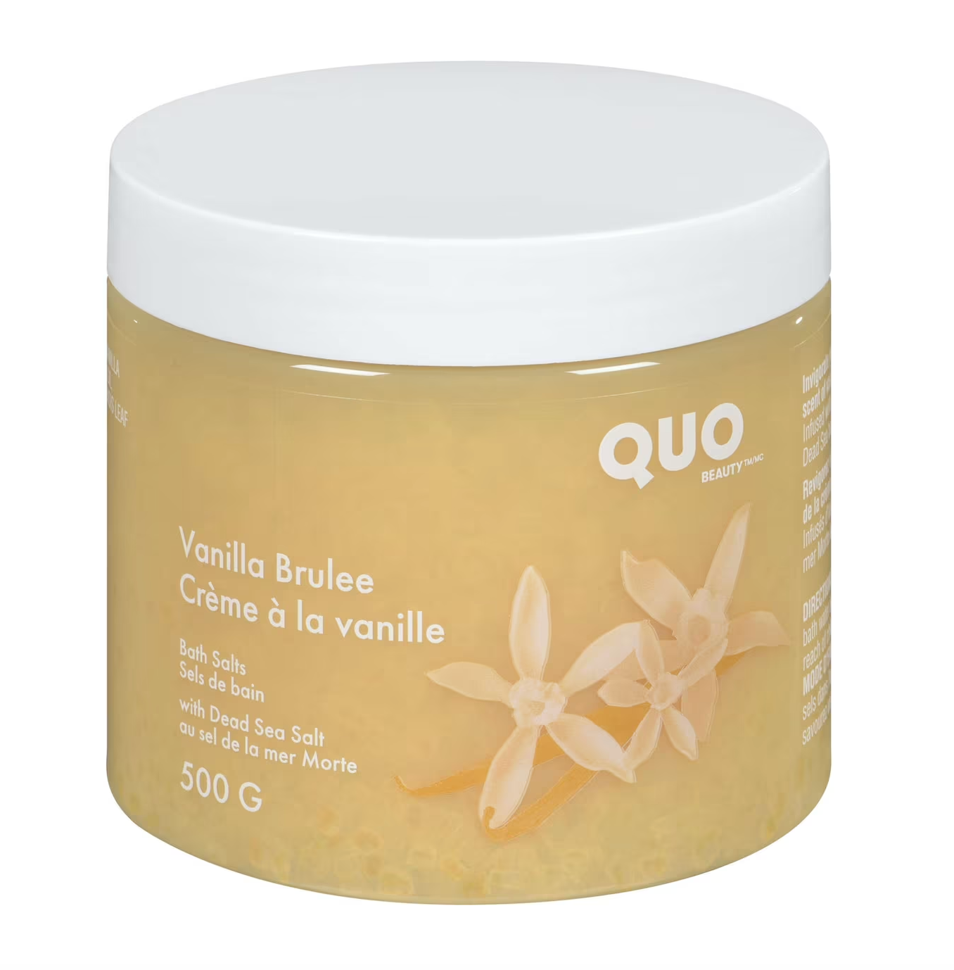 Quo Beauty: Vanilla Brulee Bath Salts - with Dead Sea Salt