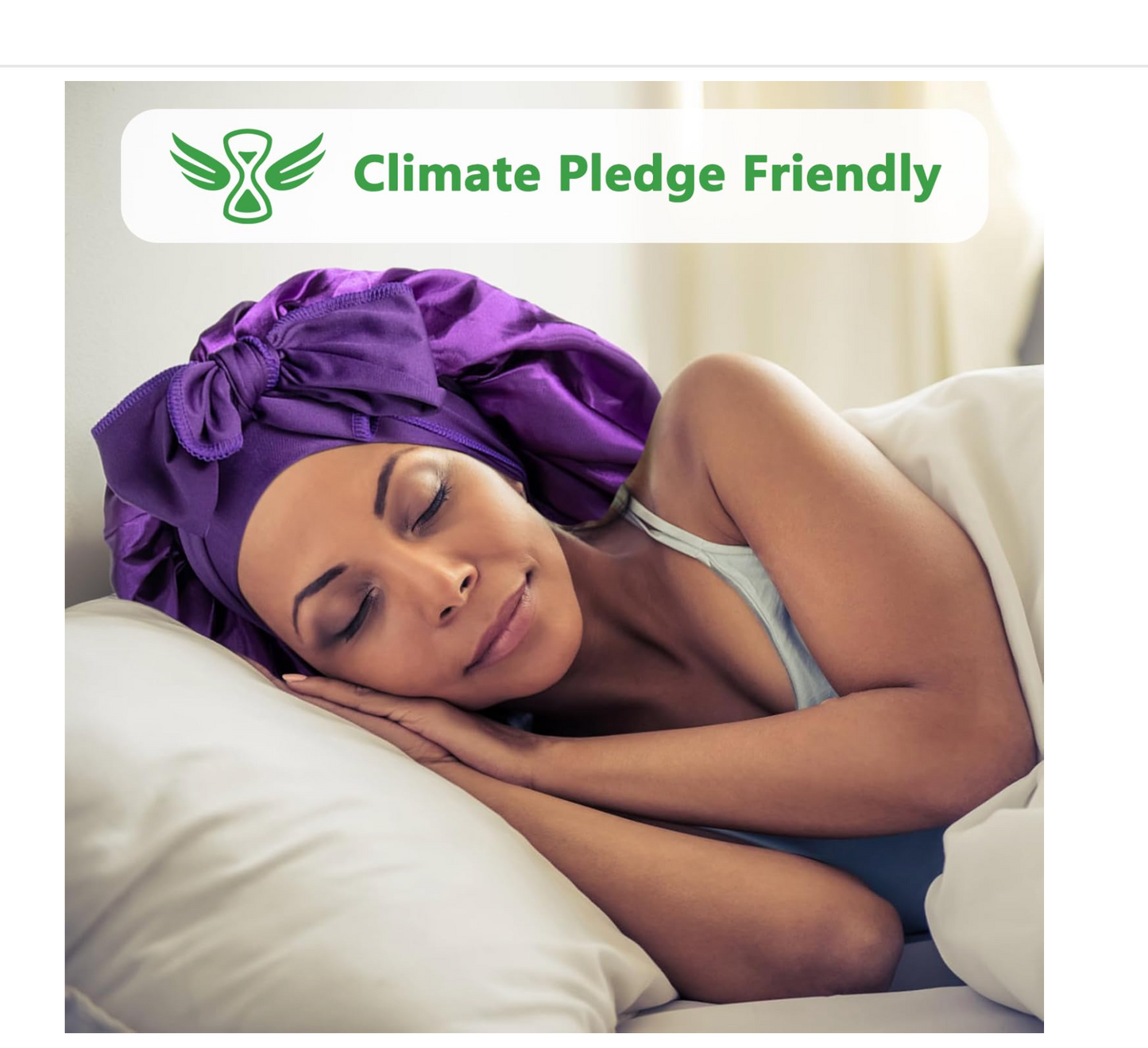 Satin Bonnet: (Purple)