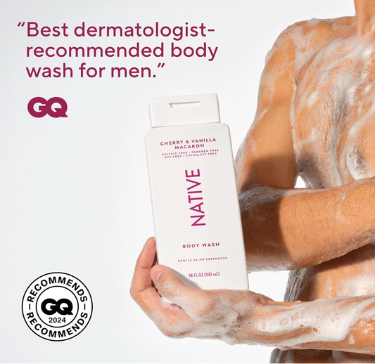 Native Body Wash: Cherry & Vanilla Macaron