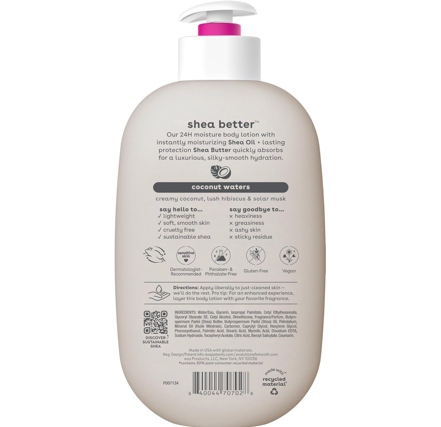 EOS: Shea Better Body Lotion, Coconut Waters, 16 fl oz