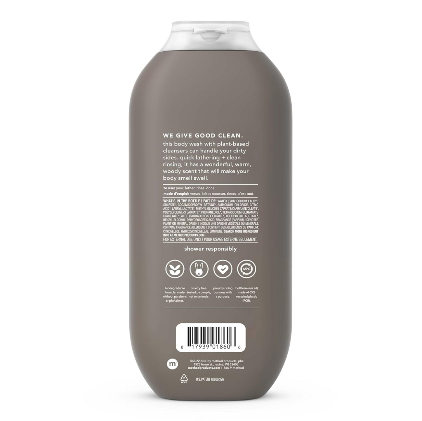 Method Men Body Wash: Cedar + Cypress