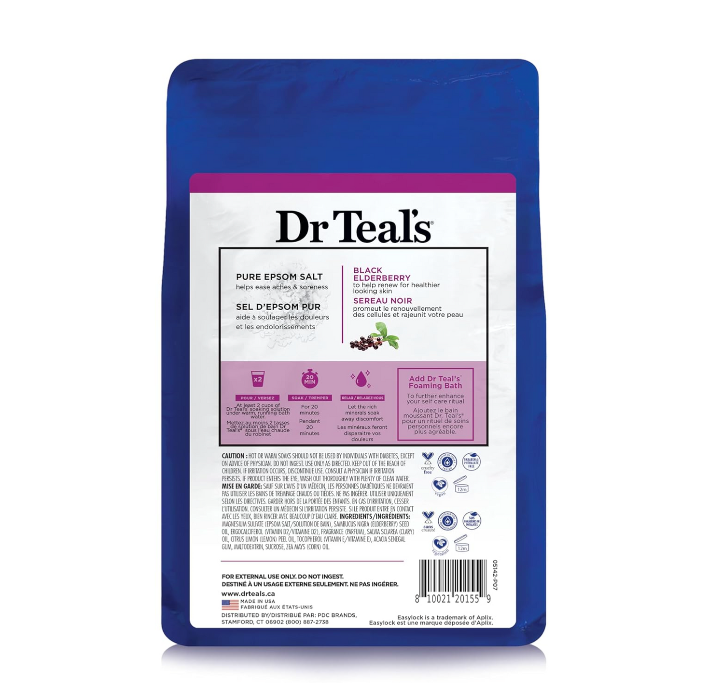 Dr Teal's: Elderberry (3lbs)