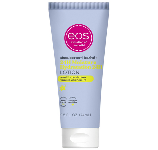 EOS: 24H Moisture Travel Body Lotion, Vanilla Cashmere, 2.5 fl oz