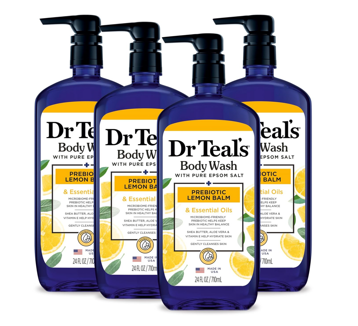 Dr Teal's Body Wash: Prebiotic Lemon Balm & Sage