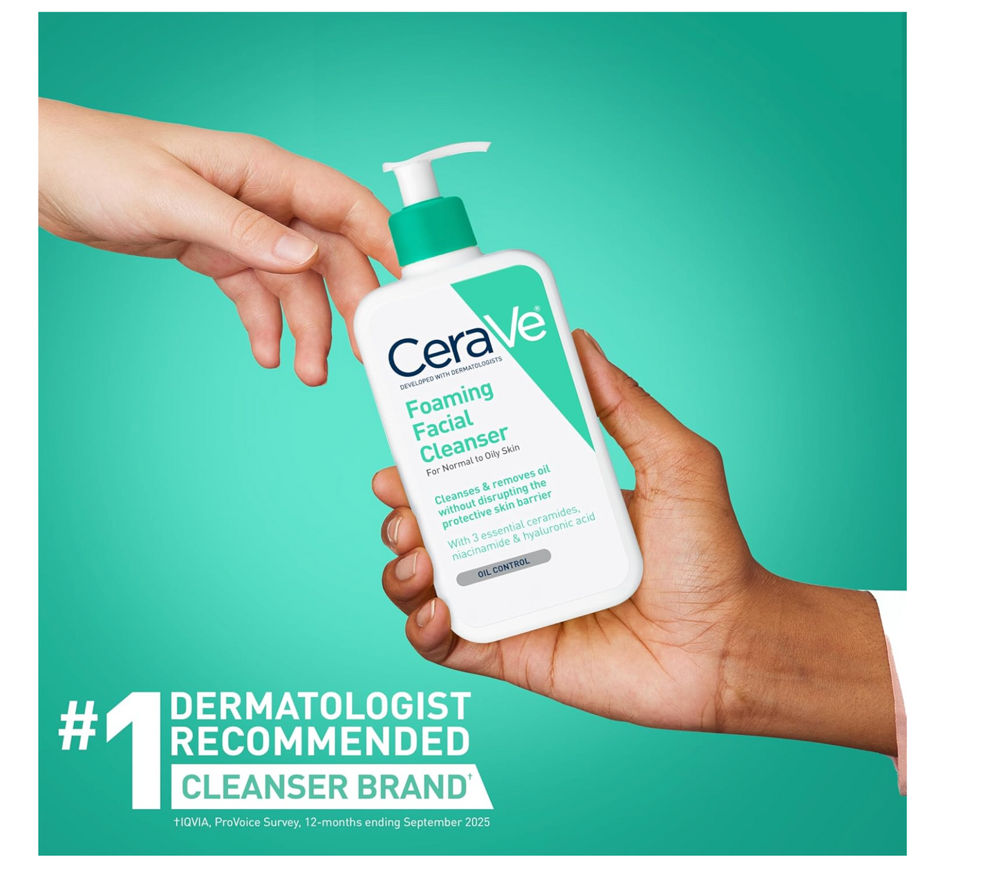 CERAVE: Foaming Facial Cleanser (Normal to Oily Skin) 473mL