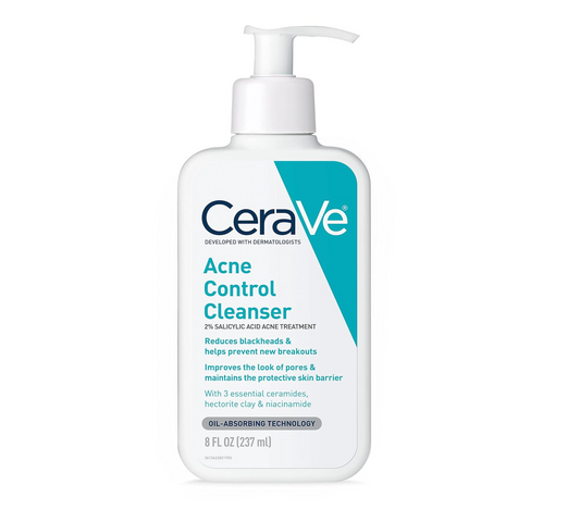 CERAVE: Acne Control Cleanser (2% Saliclylic Acid Acne Treatment) 237mL