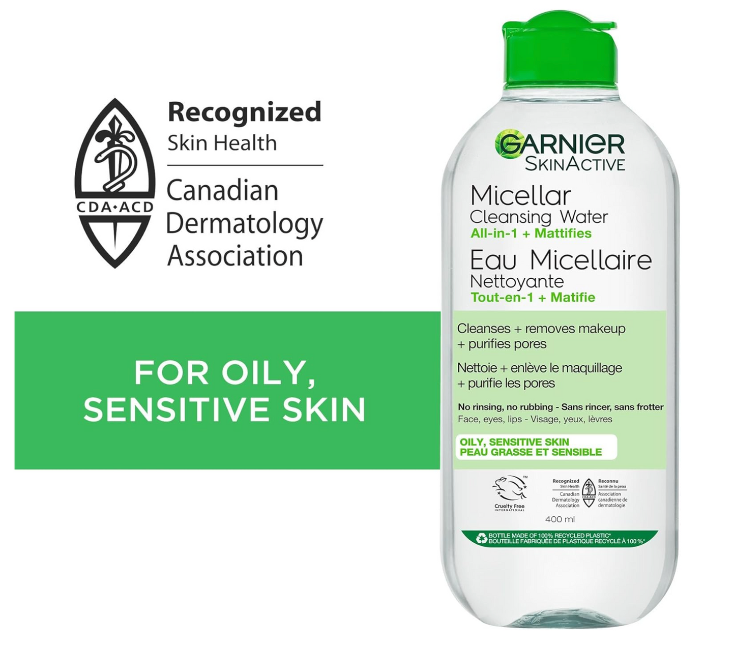 Garnier - Micellar Cleansing Water (Mattifies)