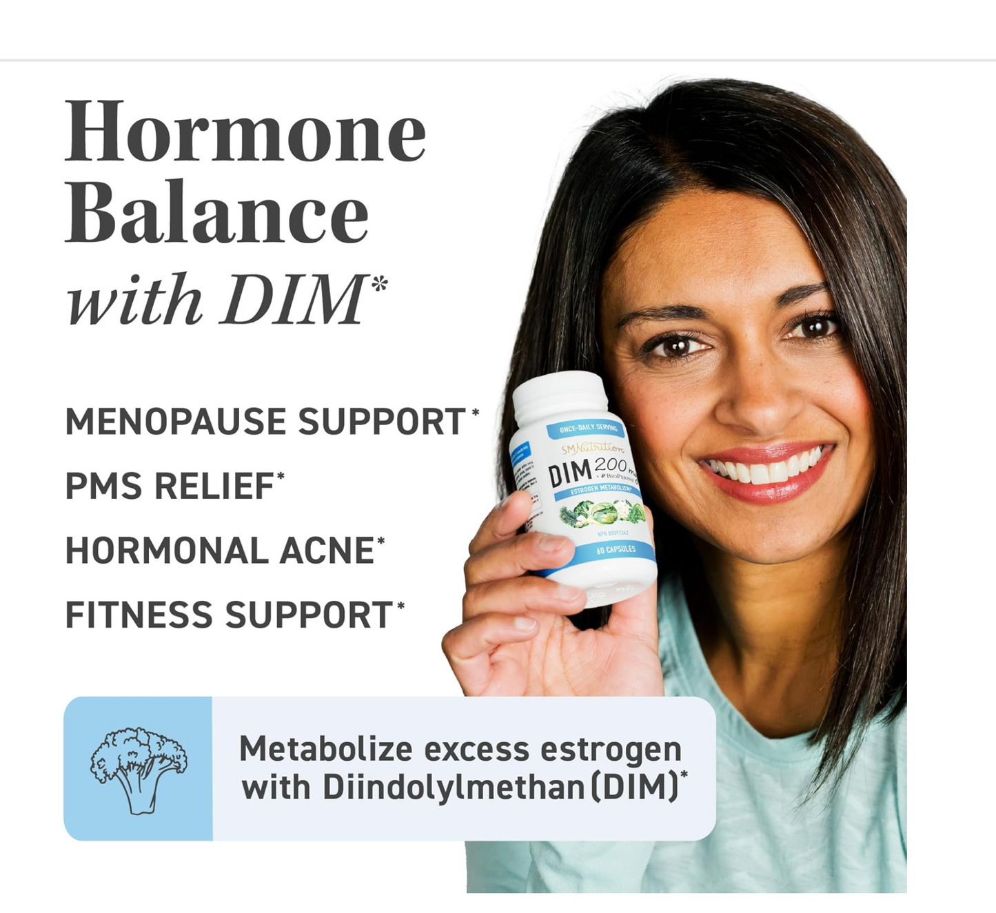 DIM Supplement 200 mg | Estrogen Balance for Women & Men