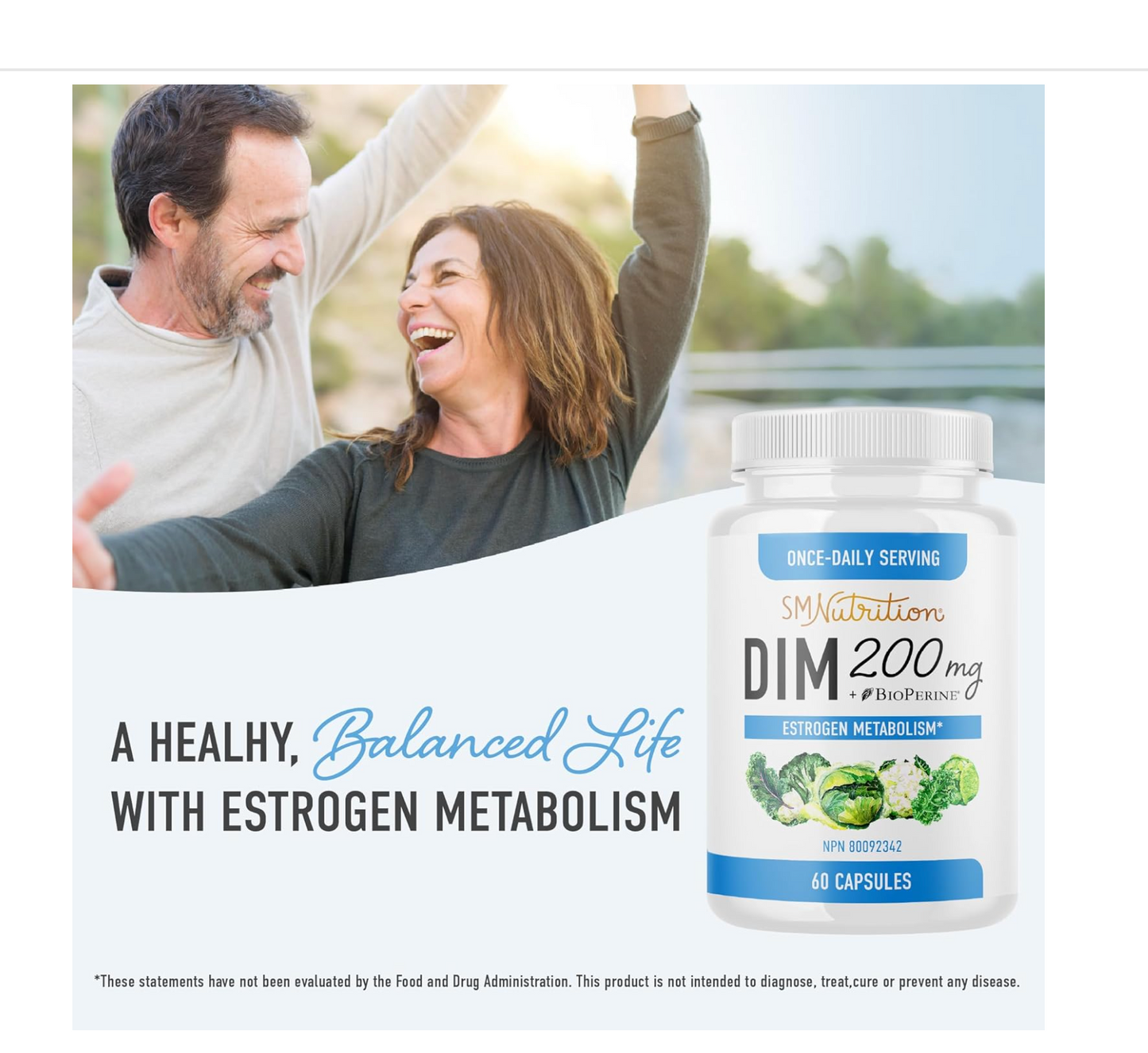 DIM Supplement 200 mg | Estrogen Balance for Women & Men