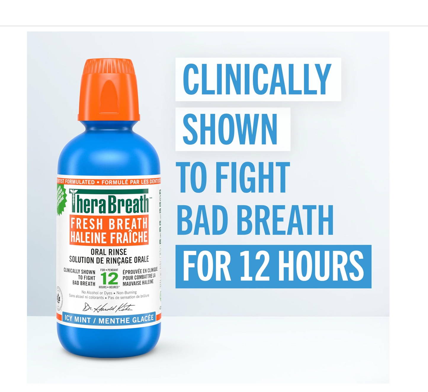 TheraBreath Fresh Breath Mouthwash: Icy Mint Flavor