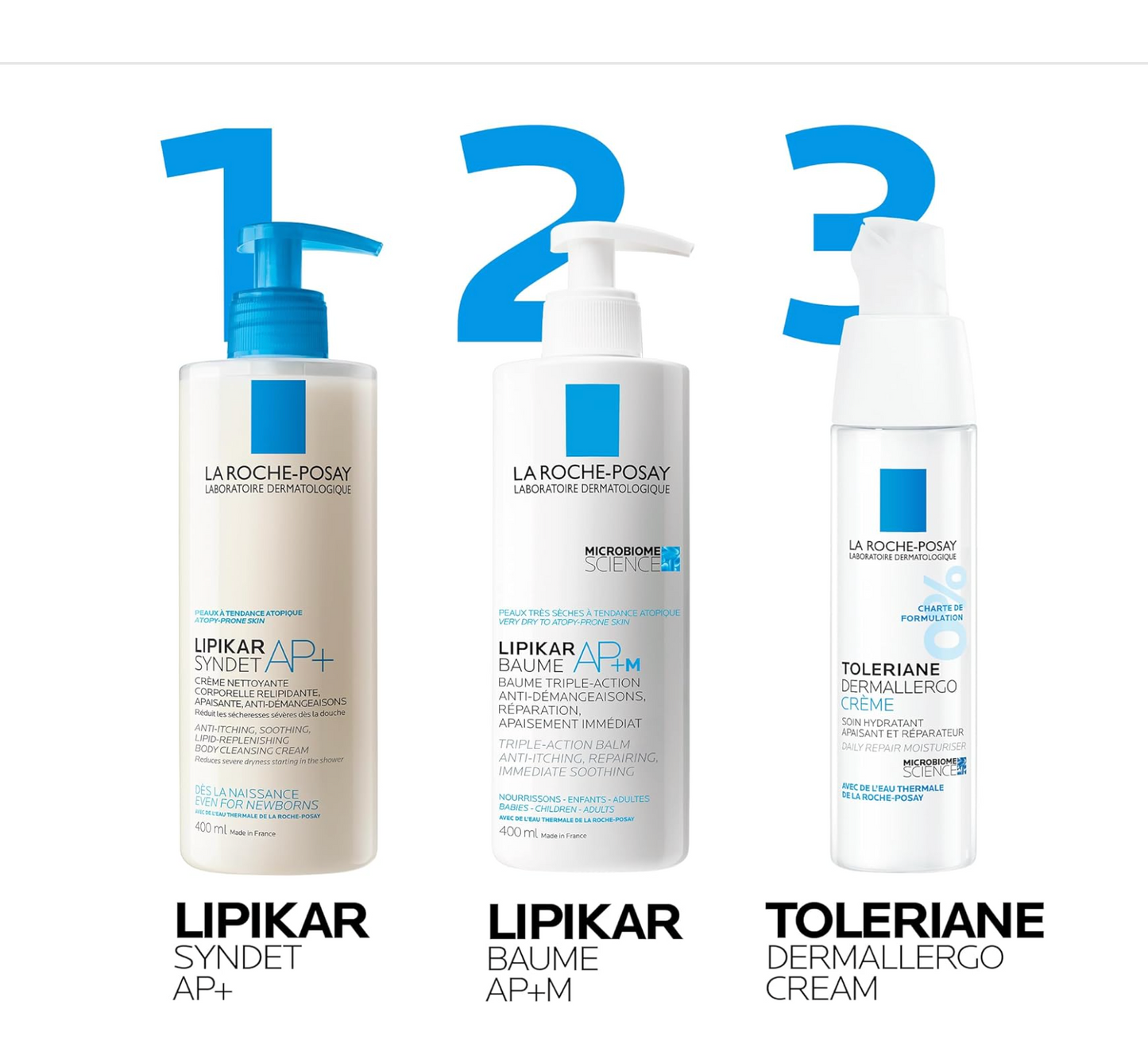 La Roche-Posay:  Lipikar Syndet AP+ Body Wash, Eczema-Prone Skin (400mL)