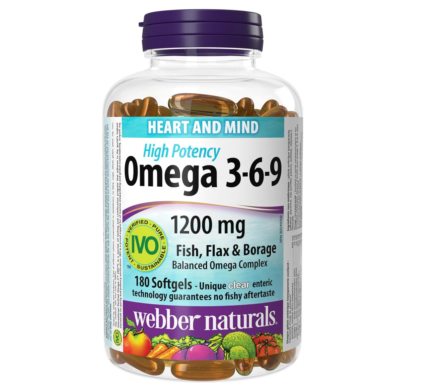 Webber Naturals: Omega 3-6-9 1200 mg (180 pcs)