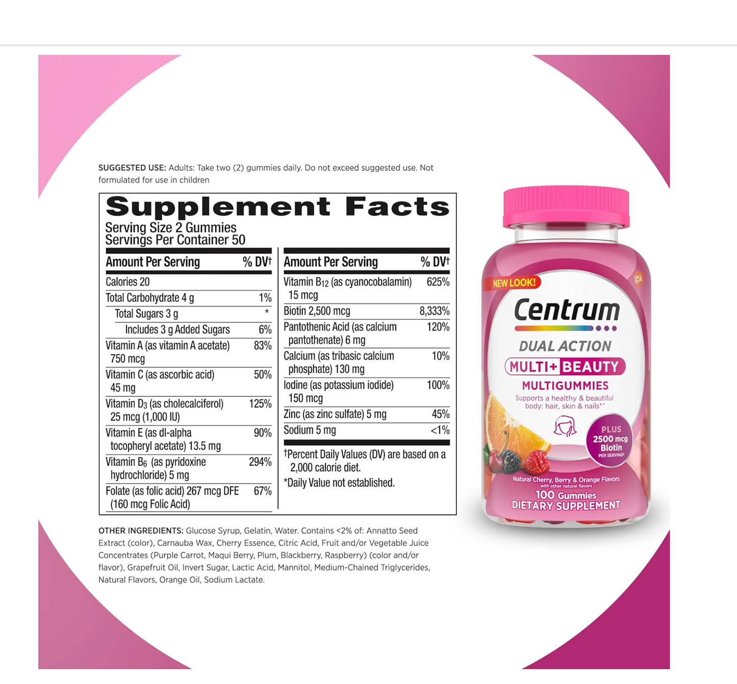 Centrum MultiGummies, Multi+Beauty Multi Gummies (90pcs)