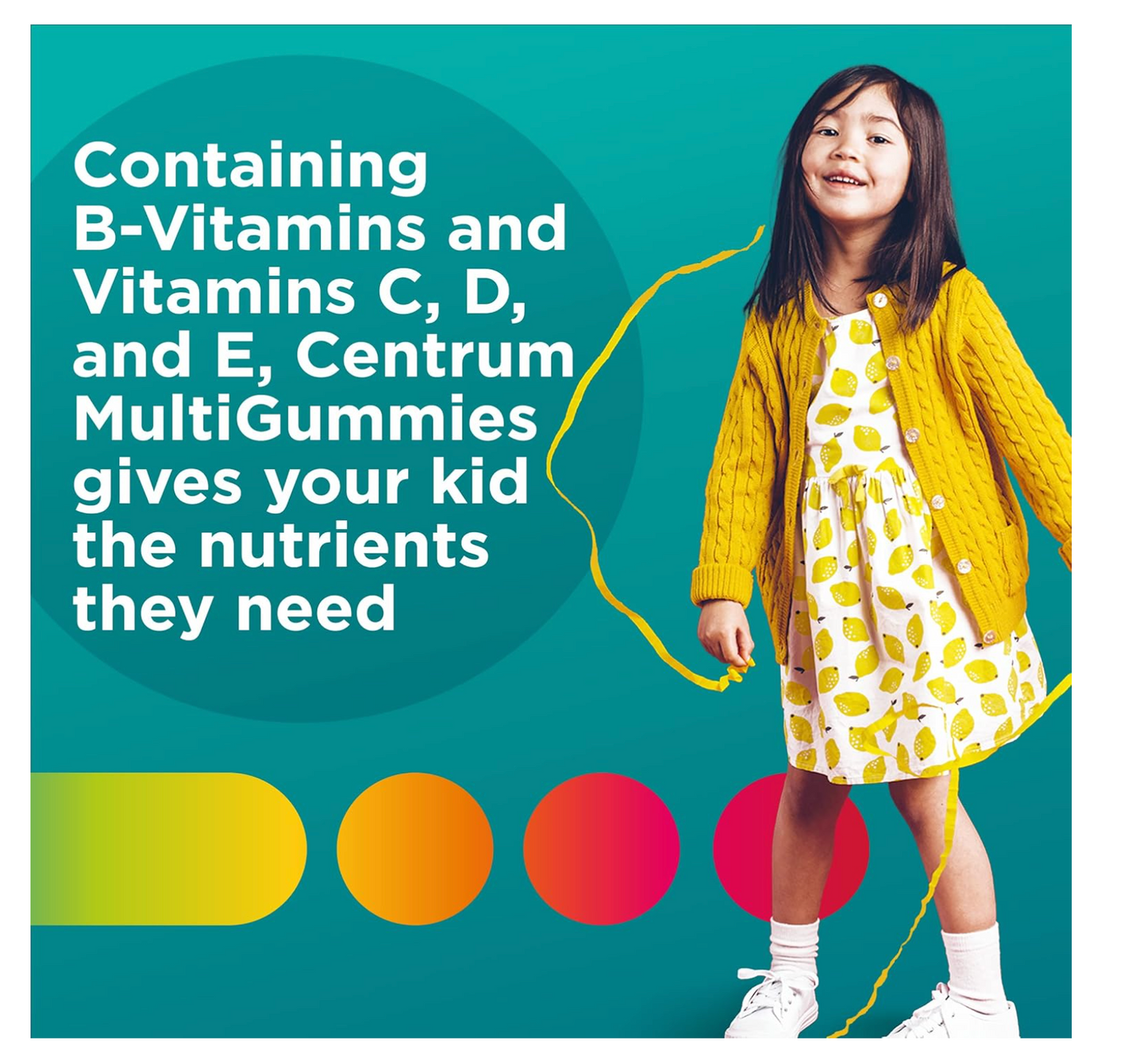Centrum Junior MultiGummies, Tropical Fruit Multivitamin and Multimineral Supplement