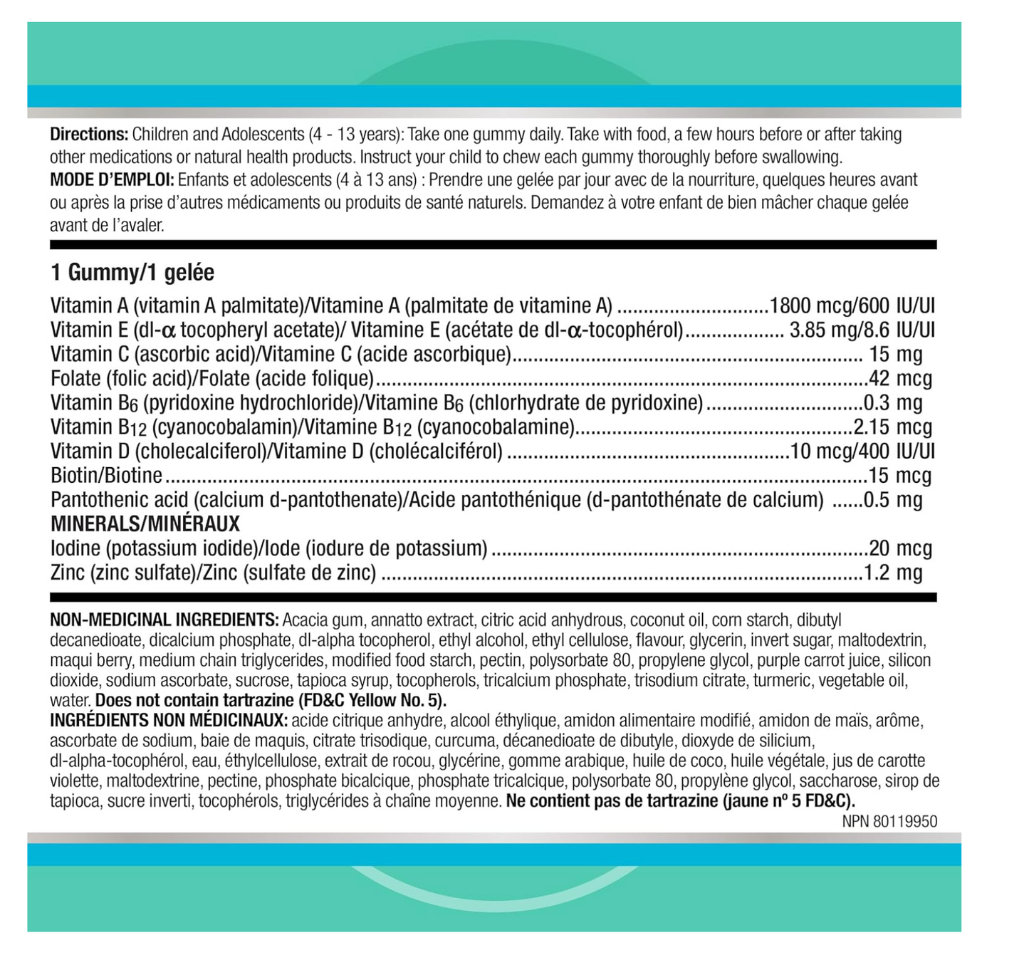 Centrum Junior MultiGummies, Tropical Fruit Multivitamin and Multimineral Supplement