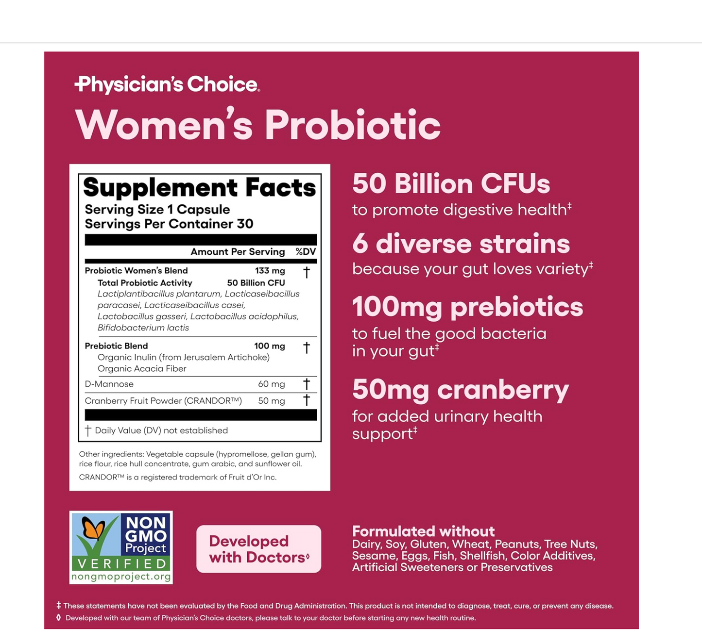 Physician's CHOICE: Probiotics for Women