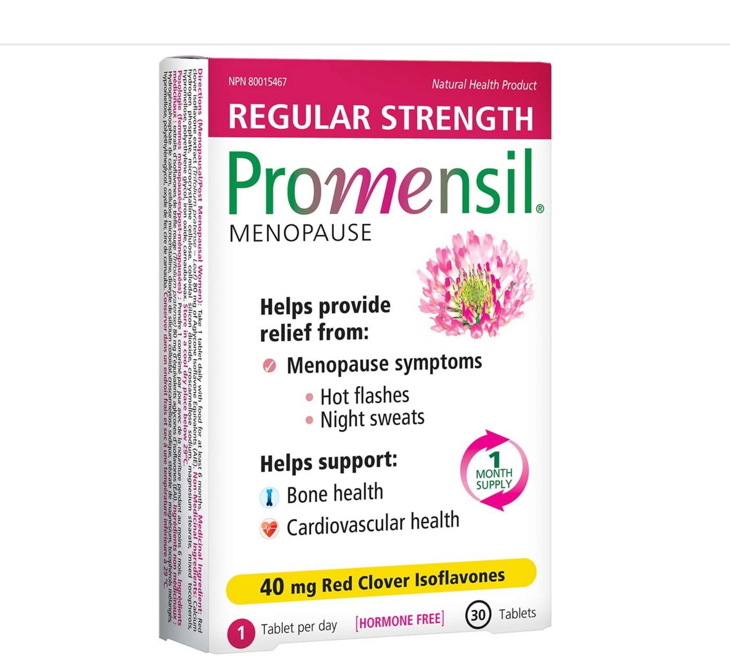 Promensil Regular Strength | Menopause Supplement with Red Clover 