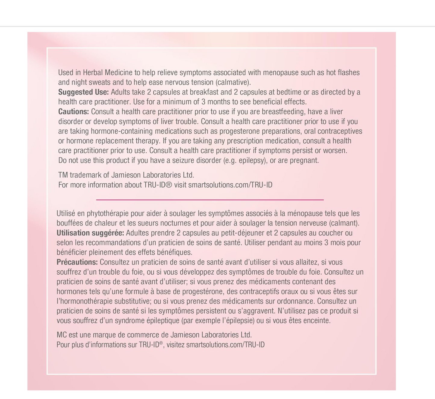 Menosmart: Relieves menopause symptoms