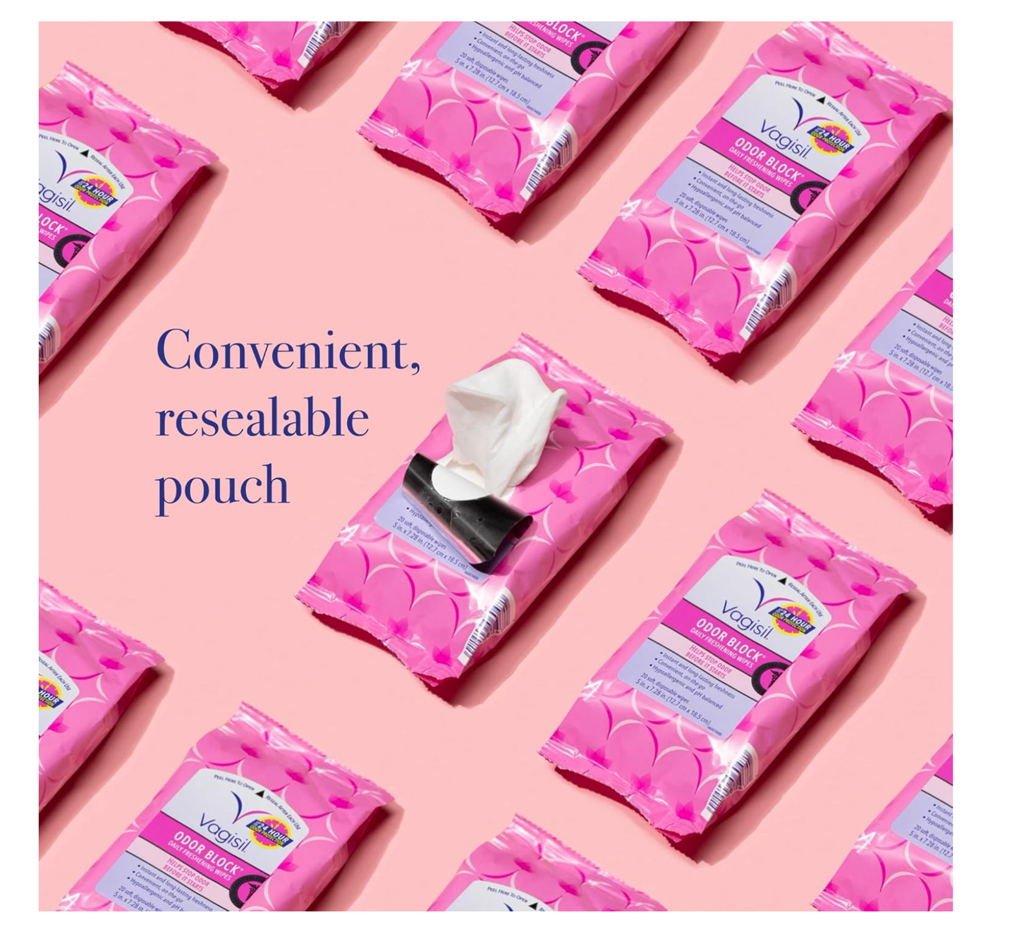 Vagisil: Odor Block Daily Freshening Wipes (20 cts)