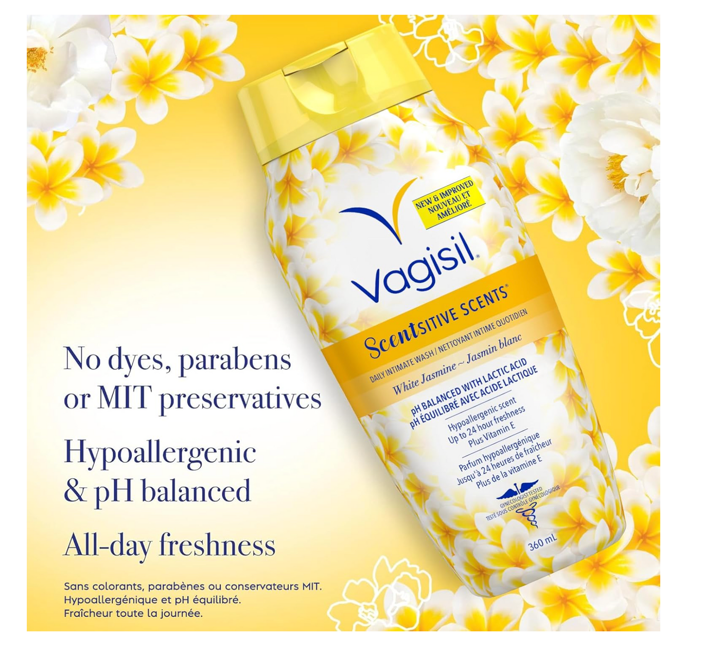 Vagisil: White Jasmine Feminine Wash (360ml)