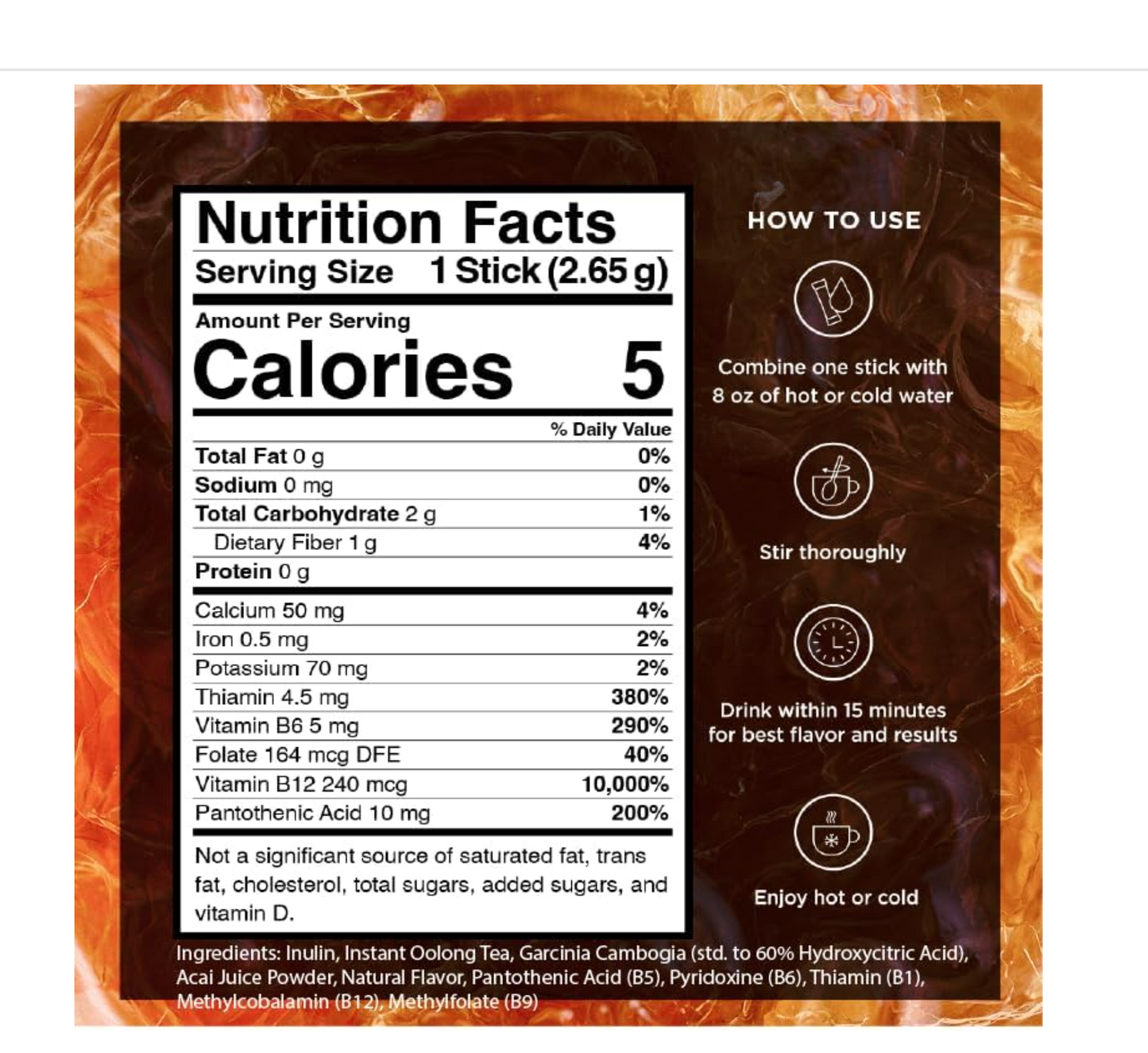 VitaCup Slim Instant Tea Packets For Diet Support