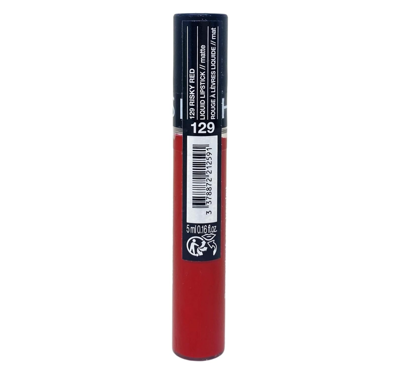 SEPHORA: Cream Lip Stain 10HR Liquid Lipstick (129 Risky Red)