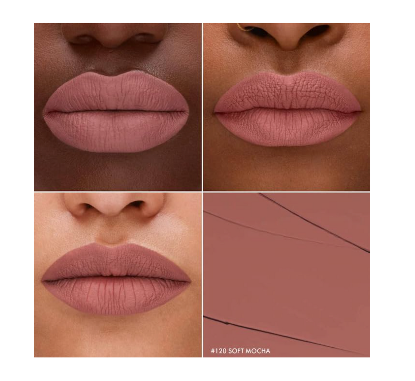 SEPHORA: Cream Lip Stain 10HR Liquid Lipstick (120 Soft Mocha)