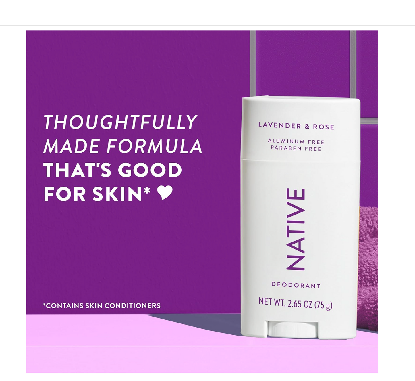 Native Deodorant: Lavender & Rose