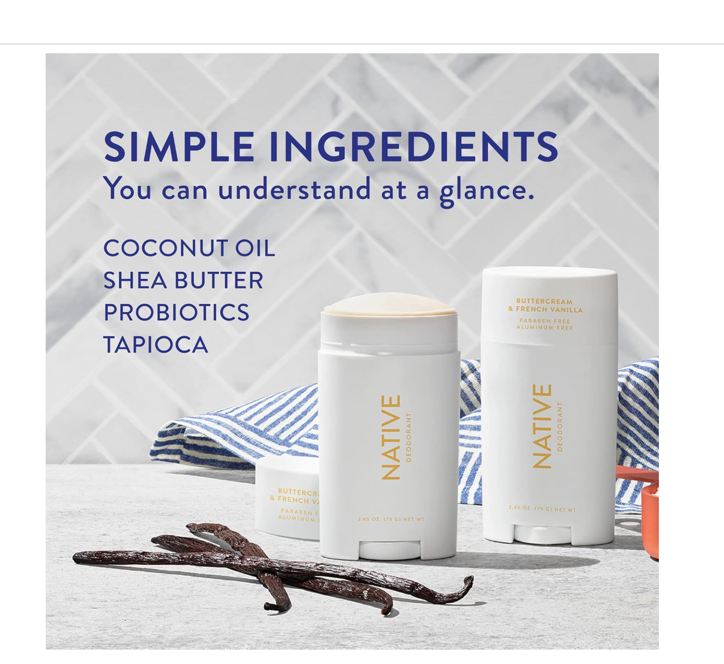 Native Deodorant: Buttercream & French Vanilla