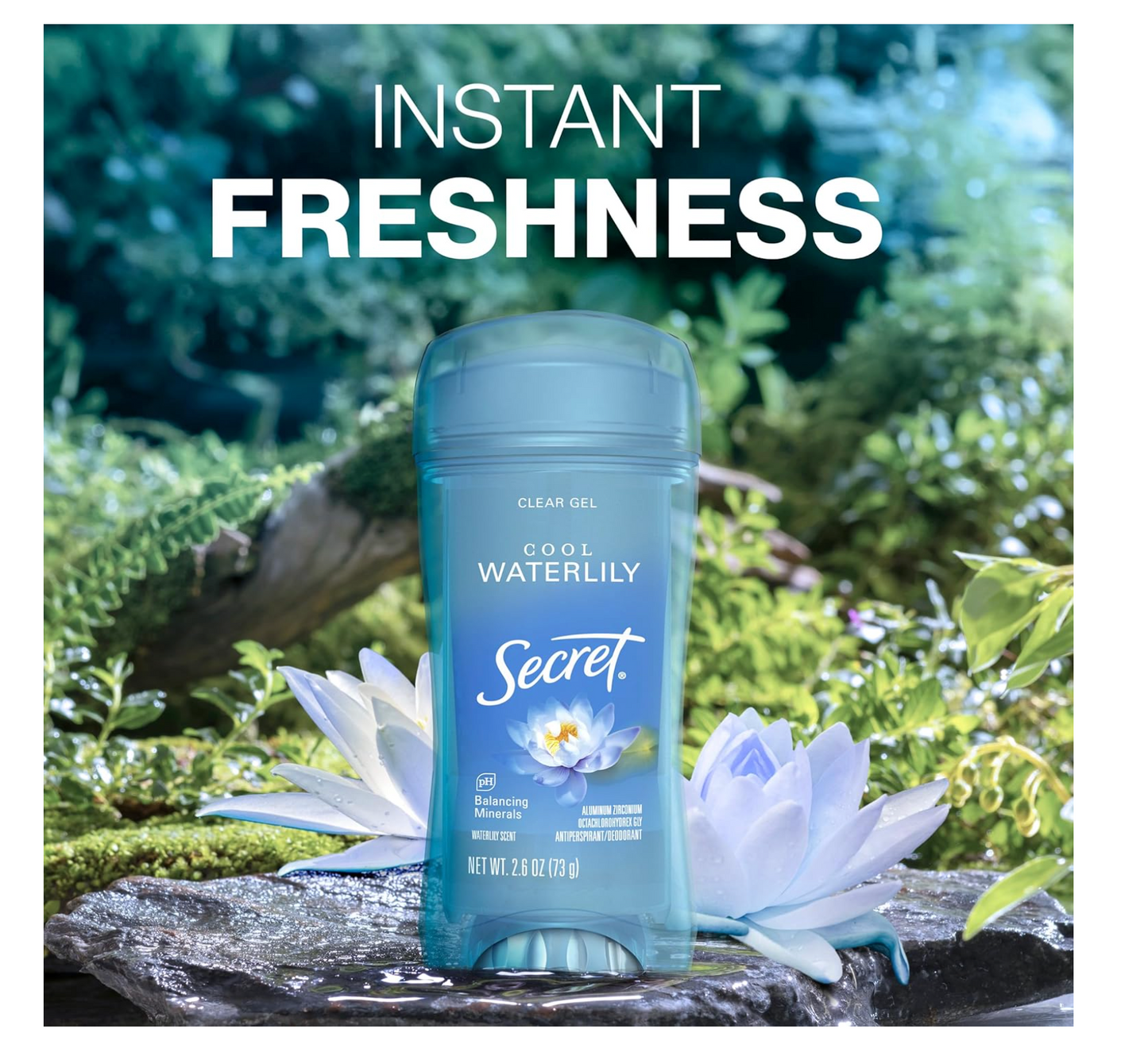 Secret Deodorant: Waterlily (Clear Gel)