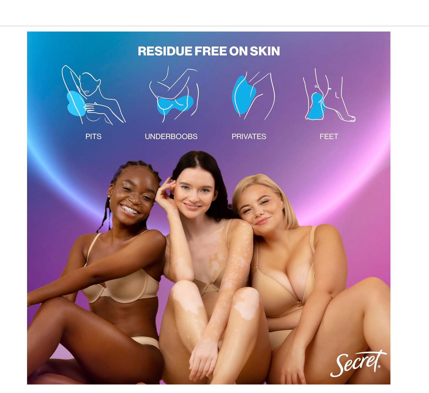 Secret Deodorant: Whole Body (Lilac) 68g