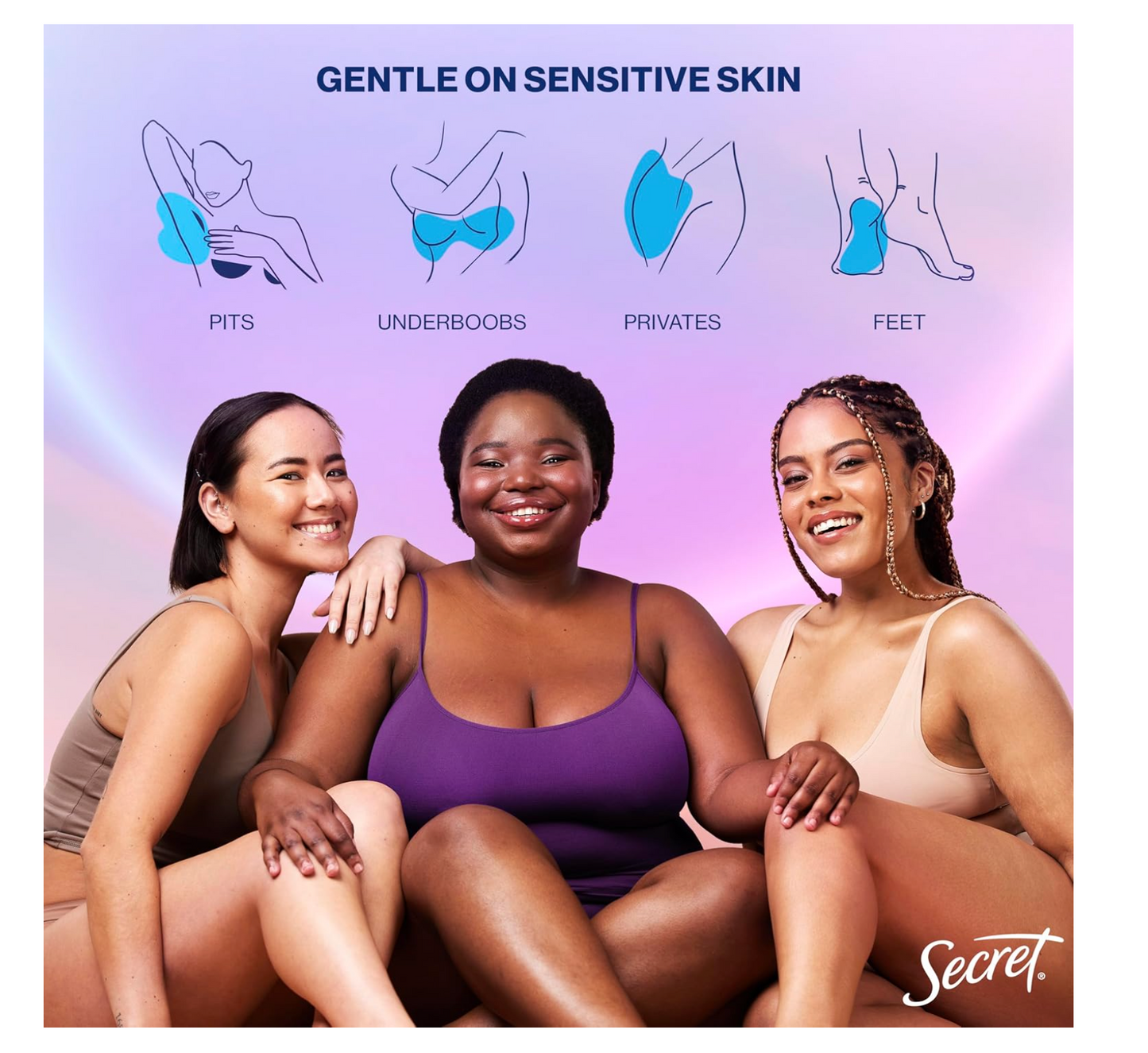 Secret Deodorant: Whole Body (Peach) 68g