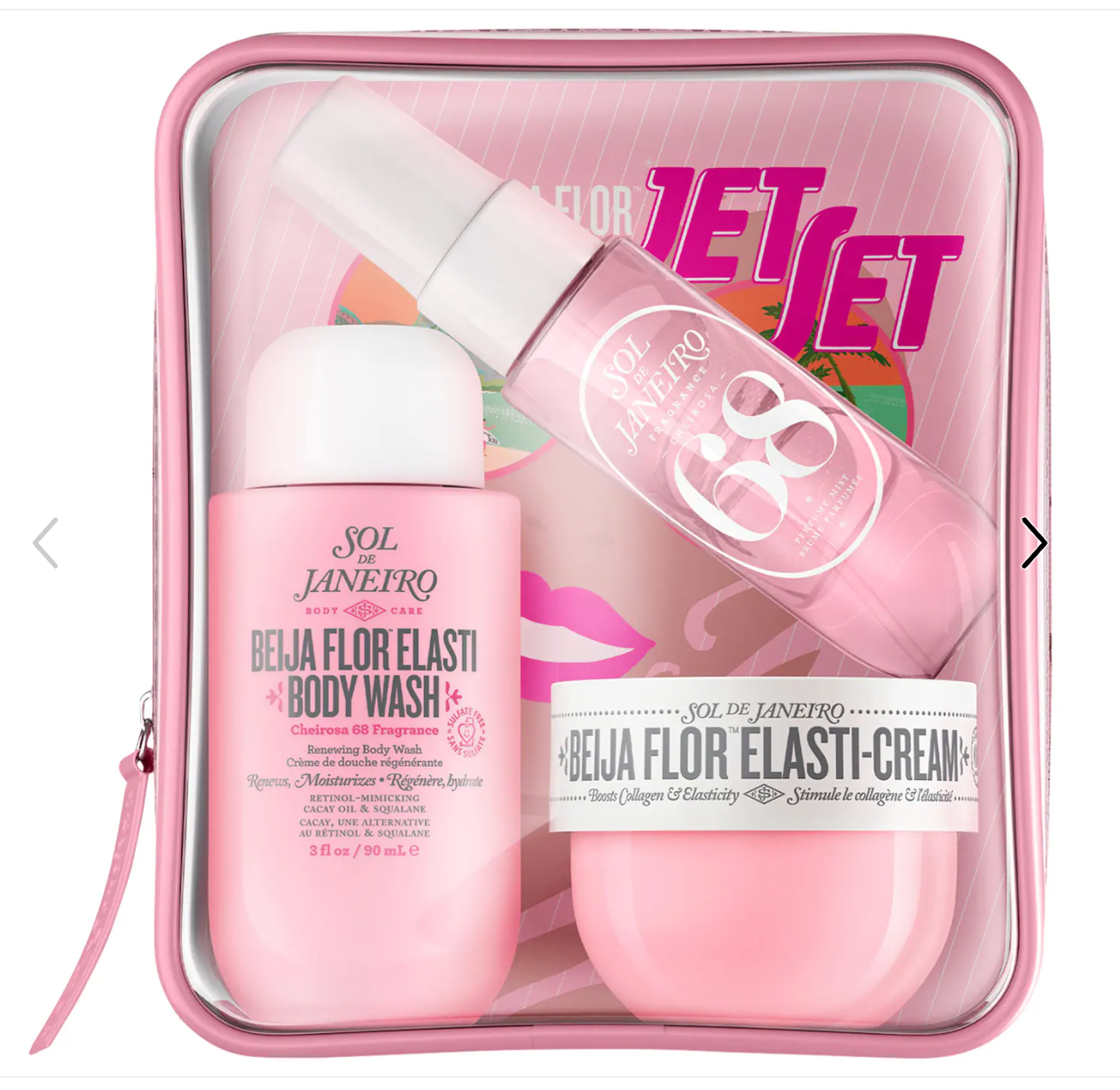 Quo Beauty: Brazilian Jasmine & Dragonfruit Shower Gel + Body Butter + Fragrance (Bag)