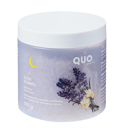 Quo Beauty: Sleep Sommeil Bath Salts with Melatonin, Lavender and Vanilla