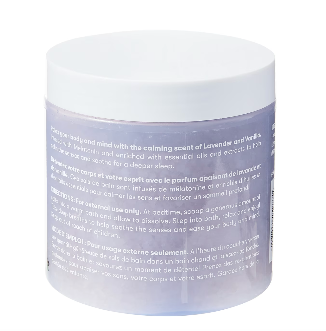 Quo Beauty: Sleep Sommeil Bath Salts with Melatonin, Lavender and Vanilla