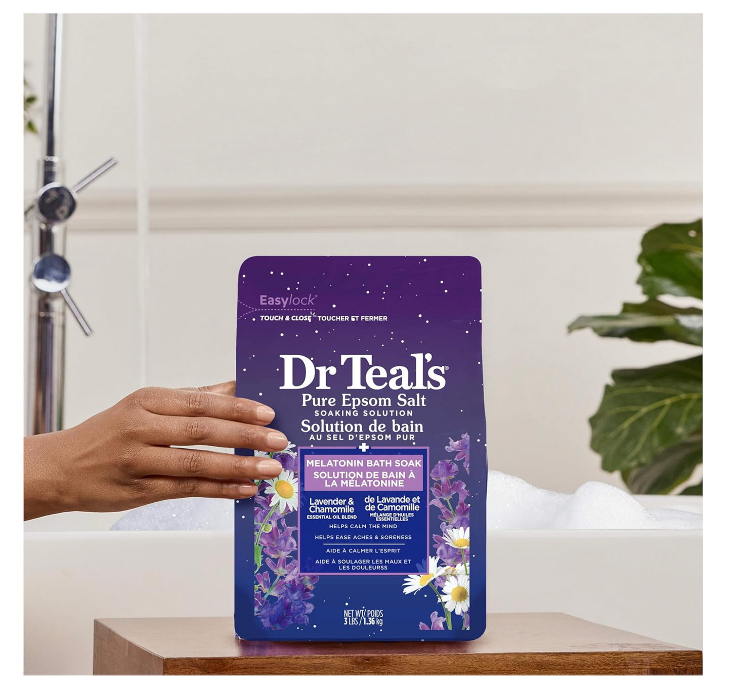 Dr Teal's: Pure Epsom Salt Soak with Lavender & Chamomile (3lbs)