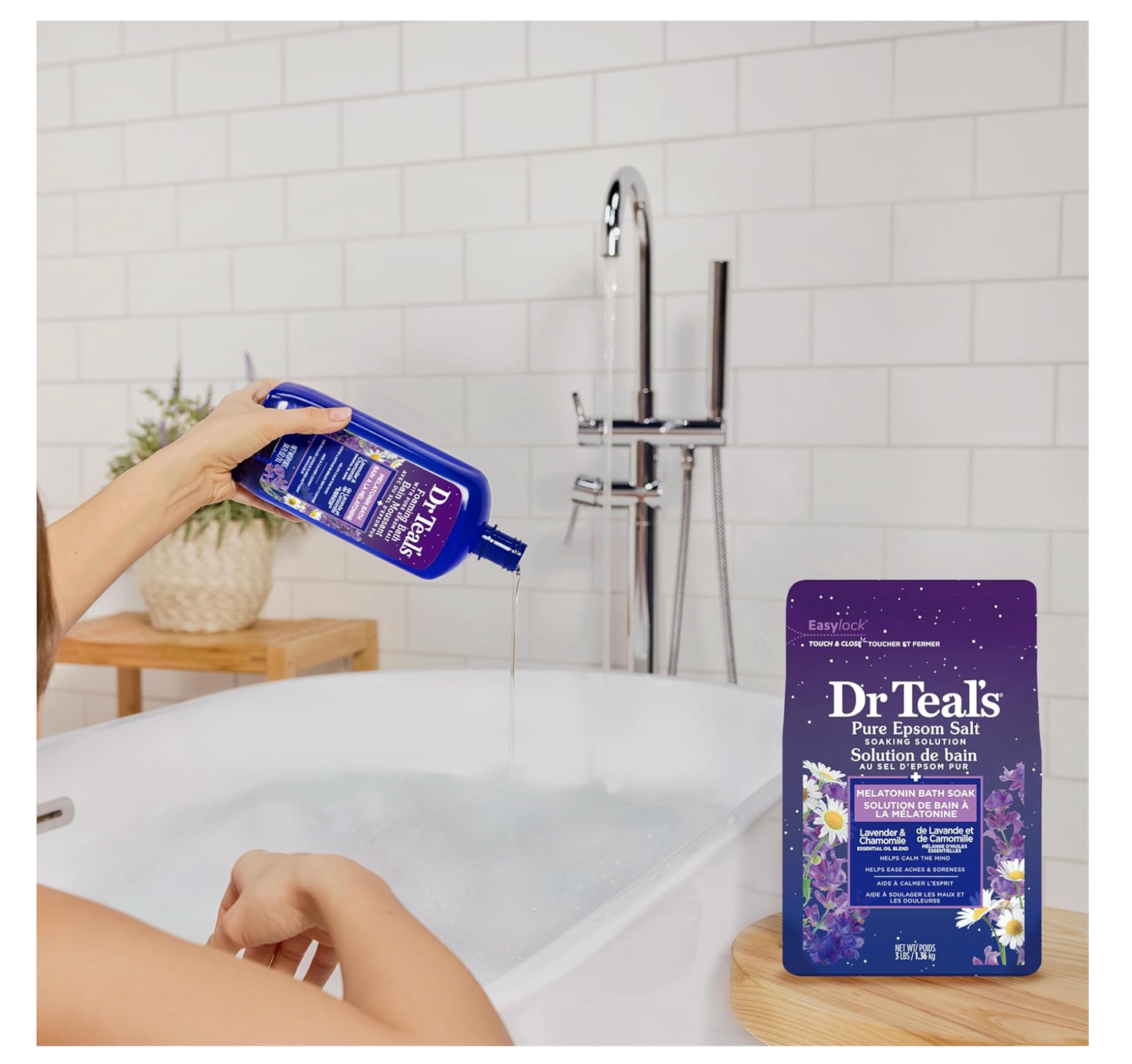 Dr Teal's: Pure Epsom Salt Soak with Lavender & Chamomile (3lbs)