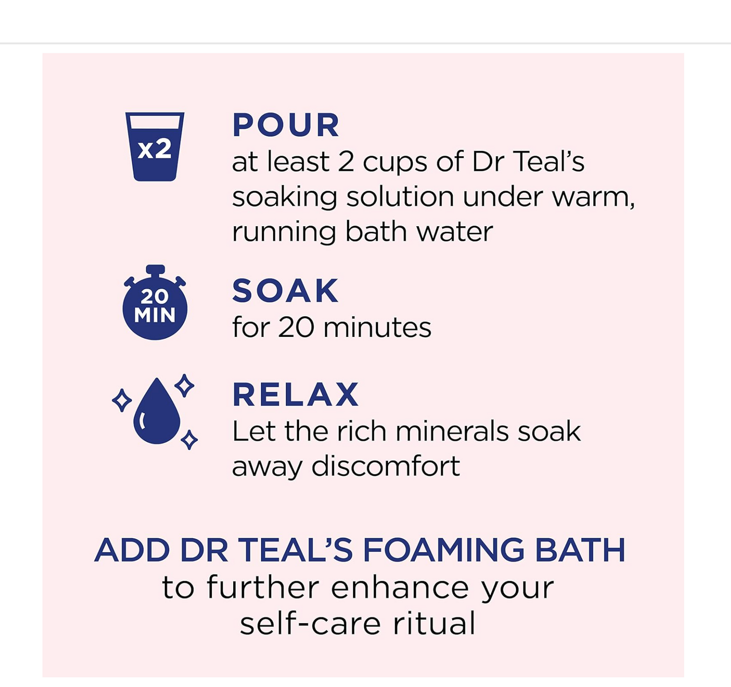 Dr Teal's: Pure Epsom Mineral Soak with Pink Himalayan Salt (3lbs)