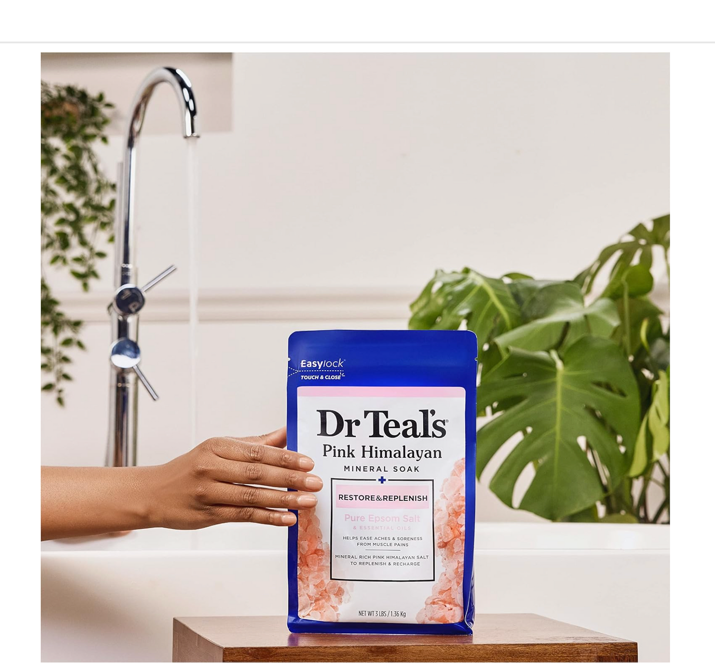 Dr Teal's: Pure Epsom Mineral Soak with Pink Himalayan Salt (3lbs)