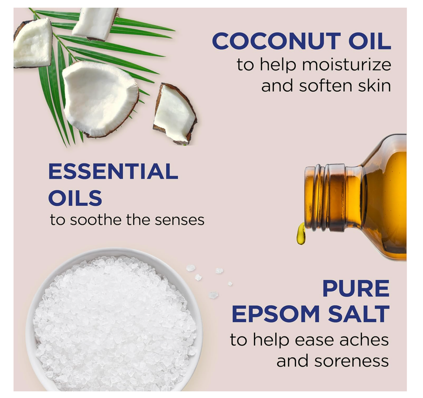 Dr Teal's: Pure Epsom Salt Soak with Coconut Oil (3lbs)