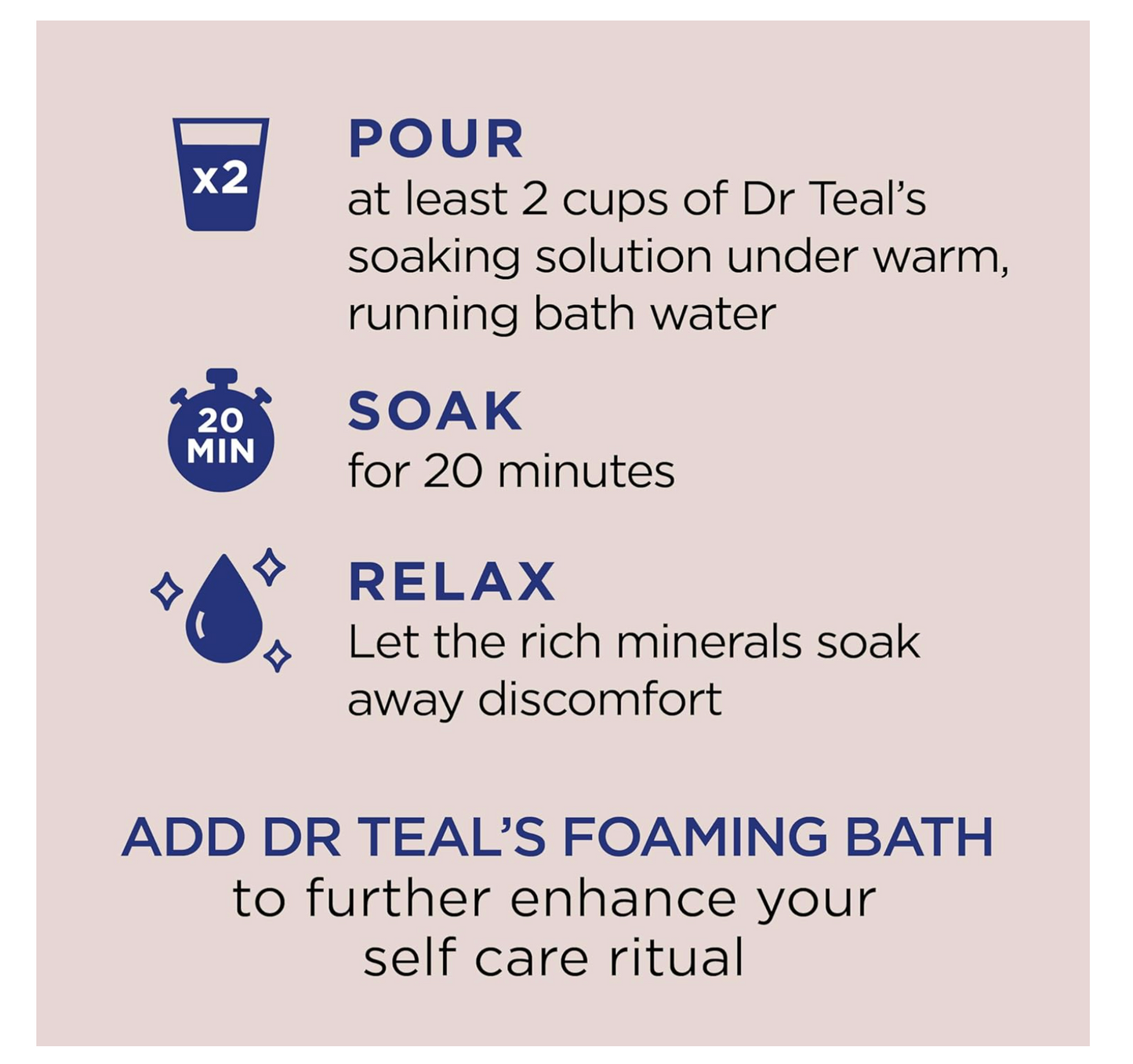 Dr Teal's: Pure Epsom Salt Soak with Coconut Oil (3lbs)