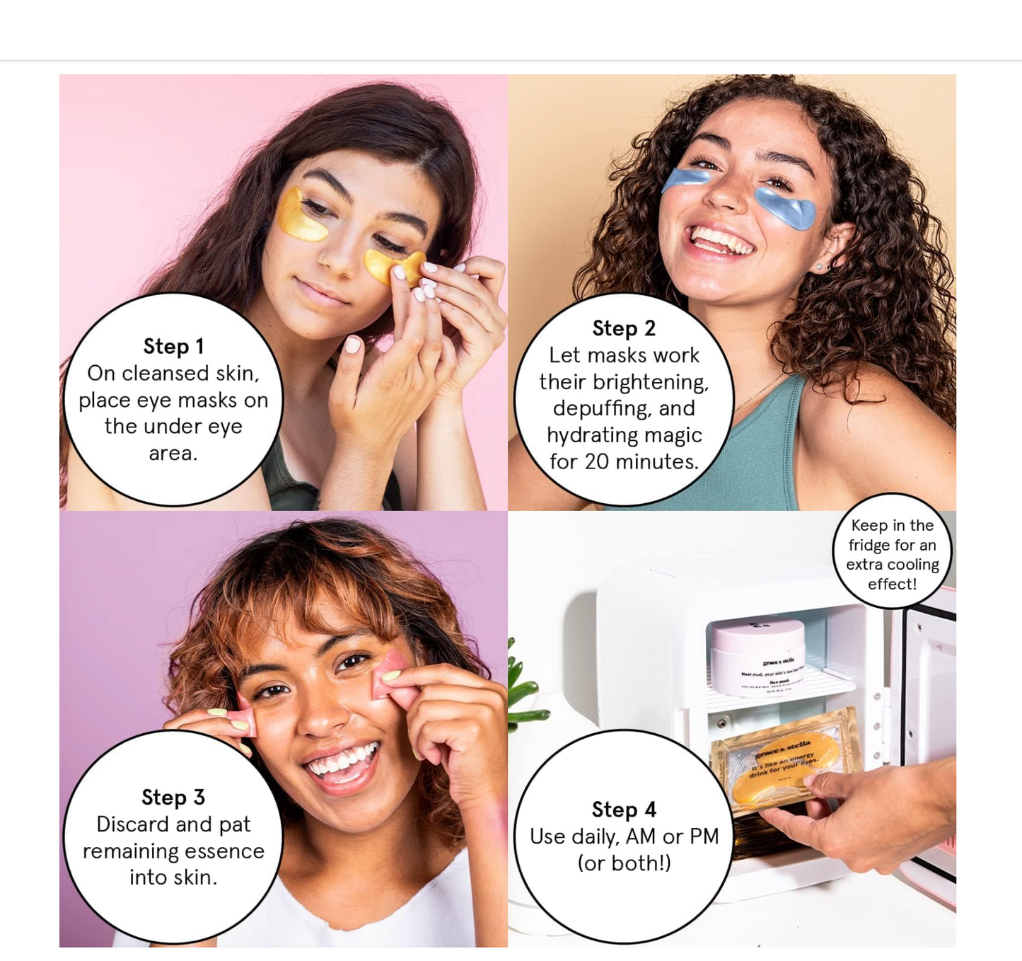 Grace & Stella: Illuminating Eye Masks (24 pairs)