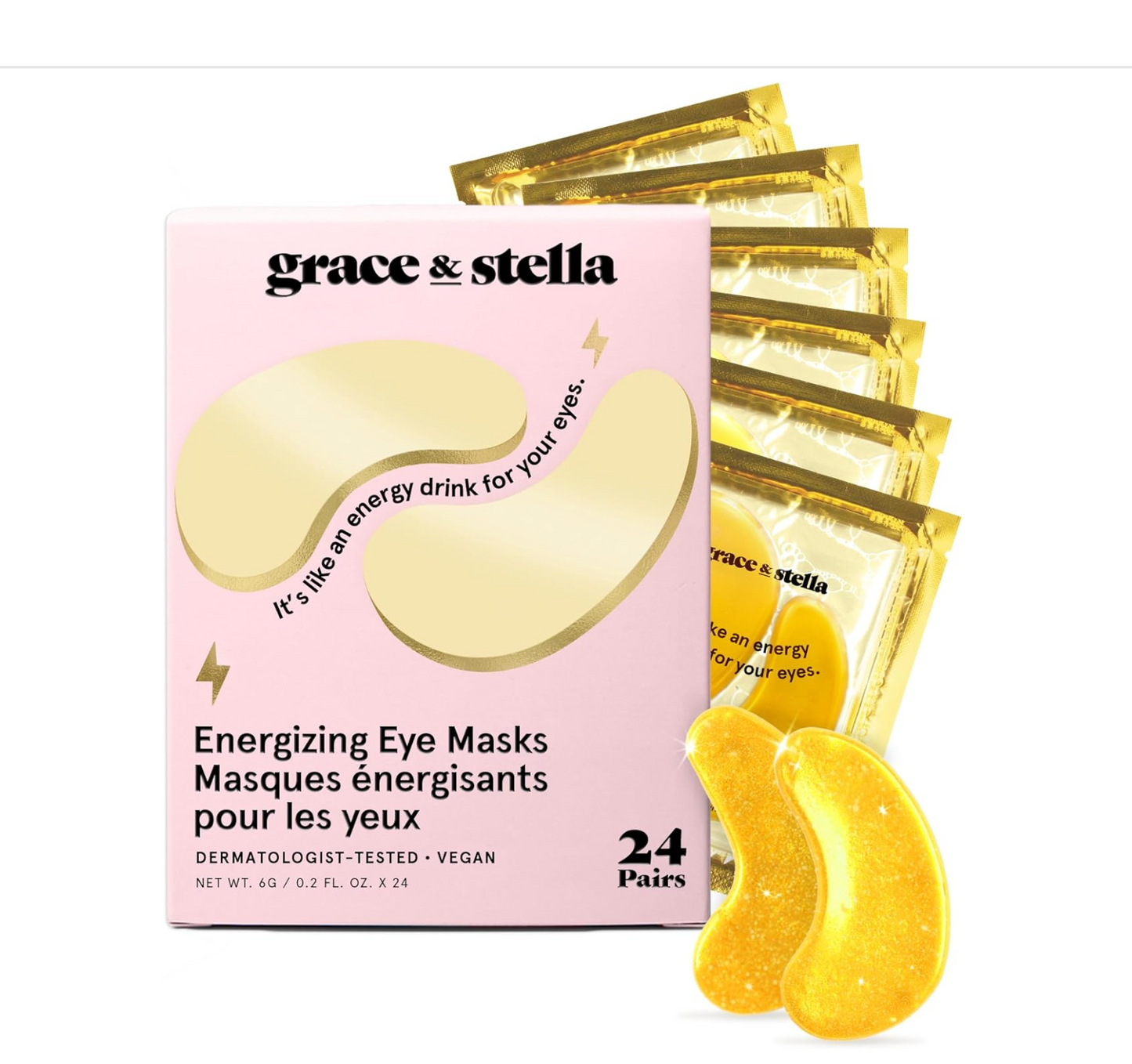 Grace & Stella: Energizing Eye Masks (24 pairs)