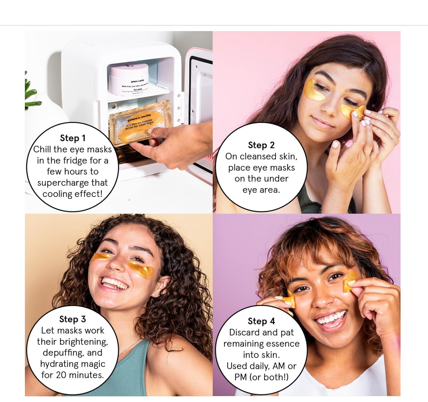 Grace & Stella: Energizing Eye Masks (24 pairs)