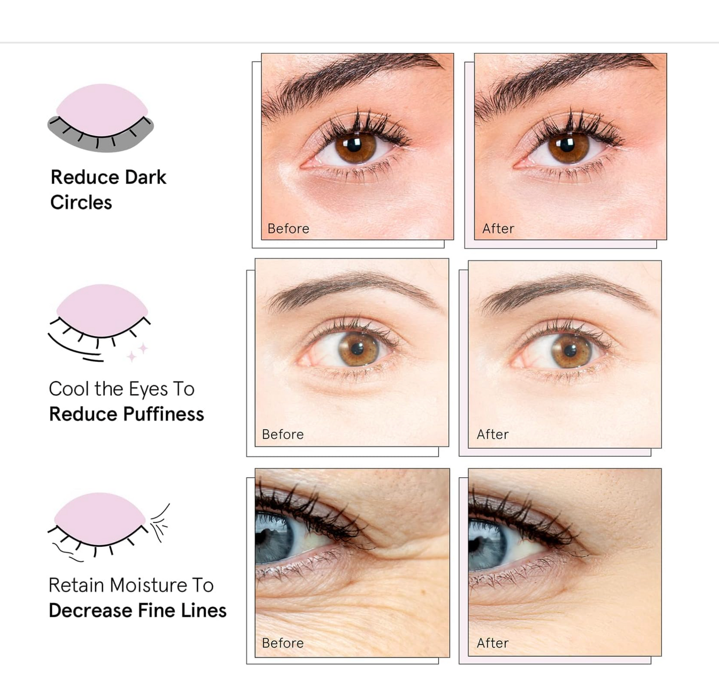 Grace & Stella: Revitalizing Eye Masks (6 pairs)