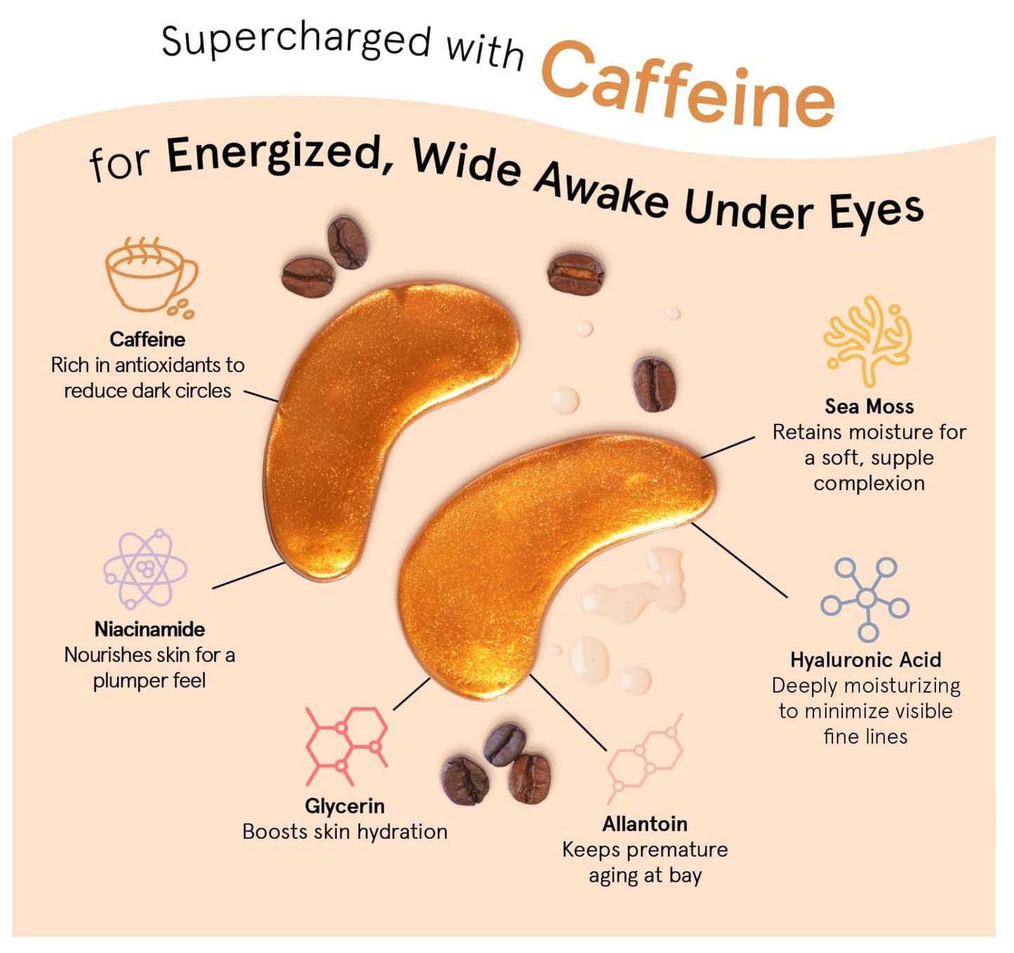 Grace & Stella: Revitalizing Eye Masks (6 pairs)