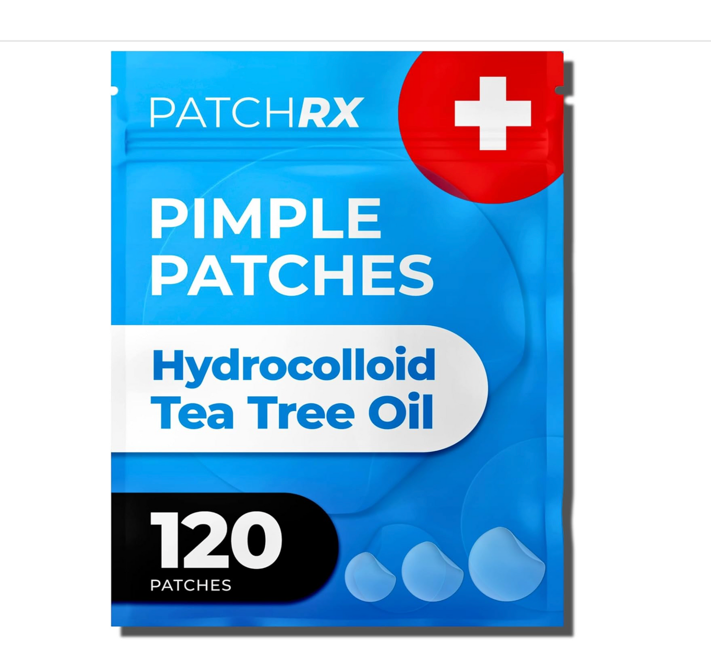 PatchRx Pimple Patches for Face (120 Patches), Hydrocolloid Pimple Patches