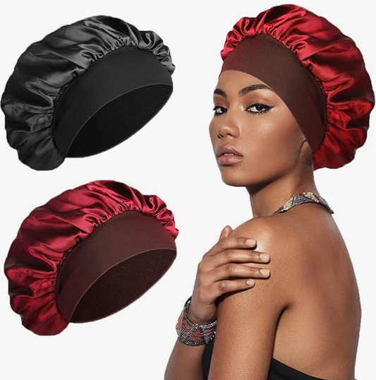 Satin Bonnet: (Red)